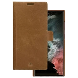 Θήκη Κινητού Dbramante1928 Lynge - Flip - grained leather - Light brown - for Samsung Galaxy S22 Ultra