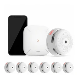 Ανιχνευτής Καπνού X-Sense FS61 6 1 RF smoke detector set with gateway (6×XS01-M 1×SBS50)