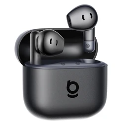 Baseus Bass BS2 Lite In-ear Bluetooth Handsfree Ακουστικά με Αντοχή στον Ιδρώτα και Θήκη Φόρτισης - Cosmic Black