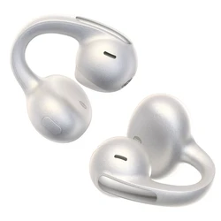 Baseus Bowie MC1 Pro Open Ear Bluetooth Handsfree Ακουστικά με Αντοχή στον Ιδρώτα και Θήκη Φόρτισης - Λευκά