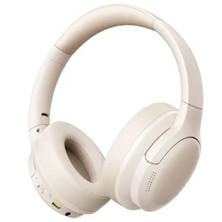 Baseus Bass BH1 Lite Wireless / Wired Over-Ear Headphones - White, 80h Battery