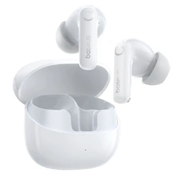 Baseus Bass BP1 Pro In-ear Bluetooth Ακουστικά Handsfree με Θήκη Φόρτισης — Λευκά