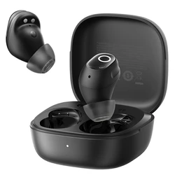 Baseus Bass BD1 In-ear Bluetooth Handsfree Ακουστικά με Αντοχή στον Ιδρώτα και Θήκη Φόρτισης Cosmic Black