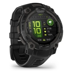 Garmin Instinct 3 AMOLED Aluminium 45mm Waterproof Smartwatch with Heart Rate Monitor (Black with Black Band)