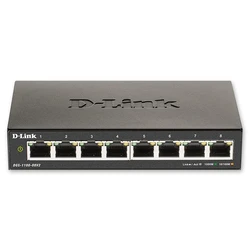 Network Switch D-Link DGS-1100-08V2 8-Port Managed Gigabit Ethernet (10/100/1000) Black