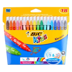 Σετ Χρωματιστών Bic Μαρκαδόρων Ζωγραφικής 21600273 Kid Couleur 18τμχ