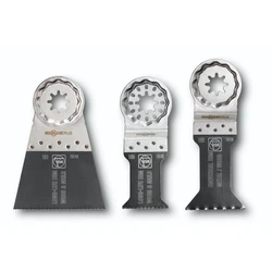 FEIN E‑Cut Saw Blade Combo Starlock Plus (3-piece) — Bi‑Metal, 65 mm, for wood, hardwood, drywall and plastic