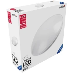 Πλαφονιέρα Οροφής Avide LED Μοντέρνα Cordelia 24W 380*110.0mm Ψυχρό 6400K