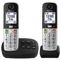 Panasonic KX-TGU432EXB Cordless Phone Duo Black