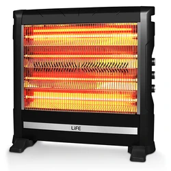 Ηλεκτρική Θερμάστρα Χαλαζία Life 2800W, Με Ανεμιστήρα Και Υγραντήρα