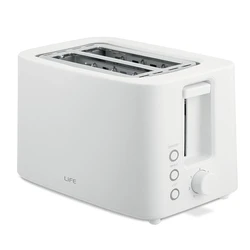 Φρυγανιέρα 2 Θέσεων Life Crunchy White 750w