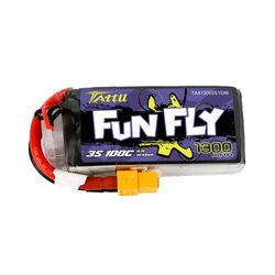 Tattu FunFly Li-Po Battery 11.1V 1300mAh 100C 3S XT60 for Drone (TA-FF-100C-1300-3S1P)