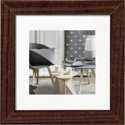 Walther Wooden Picture Frame HO440N, Brown, Square