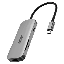 Acer USB-C Docking Station with HDMI and PD, Silver