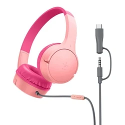 Belkin Soundform Mini Wired Kids On-Ear Headphones - Pink