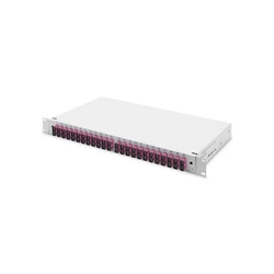 DIGITUS Fiber Optic Splice Box 1U, equipped, 24x SC Duplex (DX), OM4, gray (DN-96322-4)