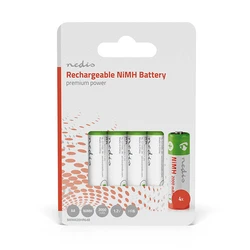 Επαναφορτιζόμενη Μπαταρία Nedis BANM20HR64B AA, 1.2V, 2000 mAh, 4 pieces