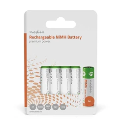 Επαναφορτιζόμενη Μπαταρία Nedis BANM26HR64B AA, 1.2V, 2600 mAh, 4 pieces