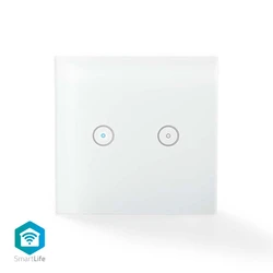 Smart Wall switch Nedis WIFIWS20WT WiFi, Dual