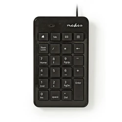 Aριθμητικό Πληκτρολόγιο Ενσύρματο Nedis KBNM100BK USB Black