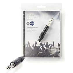 Βύσμα Nedis 6.35mm αρσ. stereo.