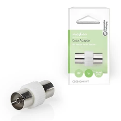 Αντάπτορας Coaxial Nedis Satellite & Antenna IEC Female White (CSGB40941WT)