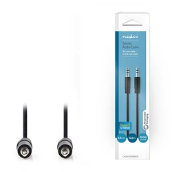 Καλώδιο Ήχου Nedis 3.5mm Αρσ. Stereo - 3.5mm Αρσ. Stereo, Σε Συσκευασία Blister 5.0m
