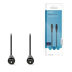 Καλώδιο Οπτικής Ίνας Nedis Toslink male/Toslink male 1m (CAGB25000BK10)