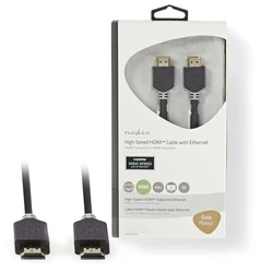 Καλώδιο Nedis HDMI High Speed Με Ethernet Αρσ. - Αρσ. 3.00m Σε Ανθρακί Χρώμα