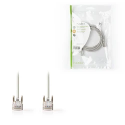 Καλώδιο Δικτύου Nedis Cat 5e male to male RJ45 1m Grey CCGP85100GY10