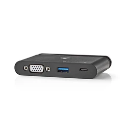 Docking Station Nedis TCARF220BK USB Type-C USB-C / USB 3.0 / VGA Black