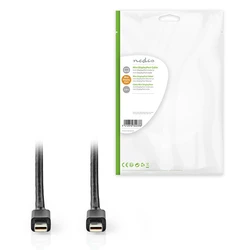 Καλώδιο Mini DisplayPort Nedis male - mini DisplayPort male 2m Black (CCGP37504BK20)