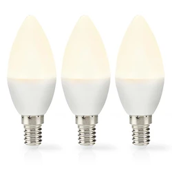 Λάμπα LED Nedis Lbe14c351p3 E14 Cadle 2.8w 250lm 2700k Warm White/Frosted