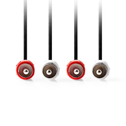 Καλώδιο RCA Nedis 2x αρσ. - 2x αρσ., 1.00m.