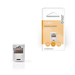 Μούφα Δικτύου Nedis CAT 5e UTP, RJ45 θηλ. - θηλ. Λευκό