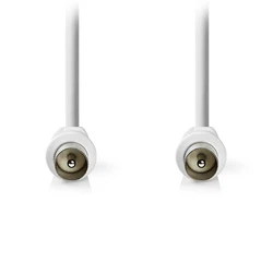 Καλώδιο RF Nedis IEC (Coax) αρσ. - IEC (Coax) αρσ., 3.00m σε λευκό χρώμα.
