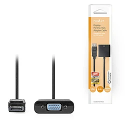 Καλώδιο DisplayPort Nedis αρσ. - VGA θηλ., 0.20m.