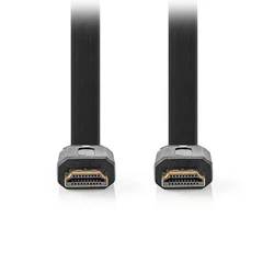 Καλώδιο HDMI Nedis Flat High speed with Ethernet, αρσ. - αρσ., με επίχρυσες επαφές, 10m.