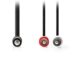 Καλώδιο RCA Nedis 2x αρσ. - 3.5mm Stereo αρσ., 15m.