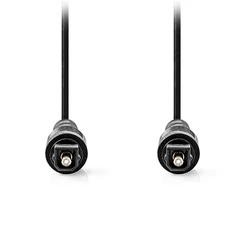 Καλώδιο Οπτικής Ίνας Nedis, TosLink αρσ. - αρσ., 5.00m σε μαύρο χρώμα.