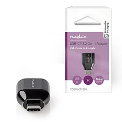 Αντάπτορας USB Nedis 3.2 Gen 1x1 A θηλ. - USB-C αρσ., σε μαύρο χρώμα.