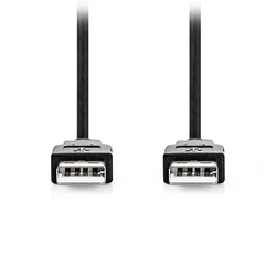Καλώδιο USB Nedis USB 2.0 USB-A Male to USB-A Male 3m (CCGL60000BK30)