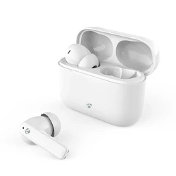 Bluetooth Handsfree Με Θήκη Φόρτισης Και Λειτουργία Environmental Noise Cancelling (Enc), Σε Λευκό Χρώμα