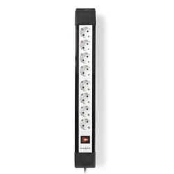 Πολύπριζο 8 Θέσεων Nedis Exso830f1pro Με Διακόπτη On/Off Και Καλώδιο 3.00m