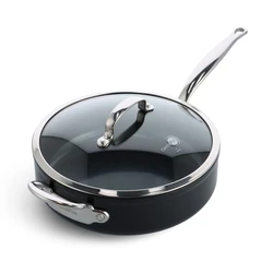 GreenPan Barcelona Pro Σωτέζα από Αλουμίνιο 28 cm (με καπάκι)