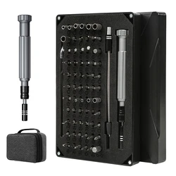 Σετ Κατσαβιδιών Ακριβείας Με 66 Ανταλλακτικές Μύτες Και Πρακτική Θήκη Μεταφοράς