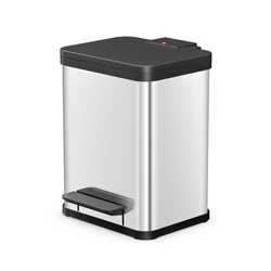 Hailo Öko uno Plus M Stainless Steel Pedal Bin — 17 L