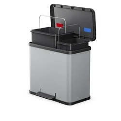 Hailo Öko duo Plus L - Light Grey (Matte) Waste Separation Bin