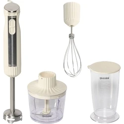 Guzzini Sous Chef Immersion (Hand) Blender with Accessories, Cream