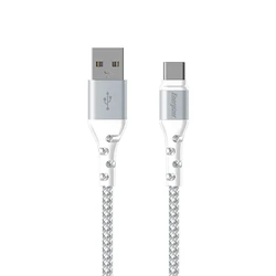 Καλώδιo USB Energizer Braided USB-C to USB-A White 2m (C520CKWH)